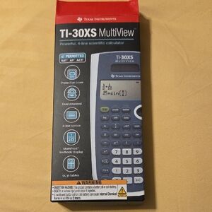 Texas Instruments TI-30XS MultiView Calculator - Red, Black, and Gray
